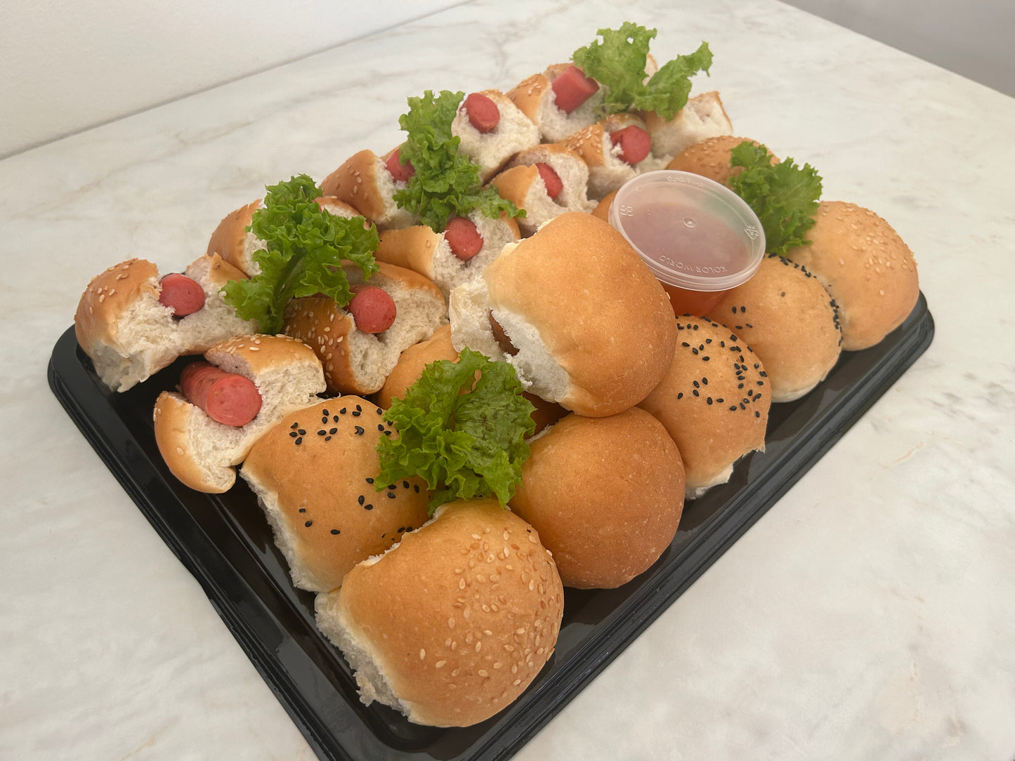 Mini Burger & Hotdog Platter