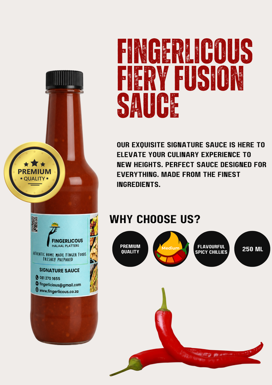 Fingerlicous Fiery Fusion Sauce 250ml